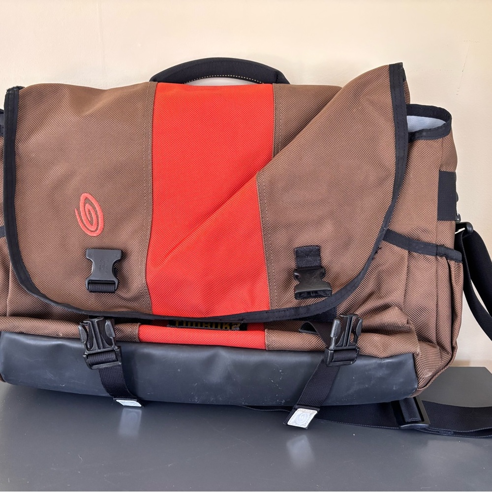 Timbuk2 Red and Brown Messenger Bag